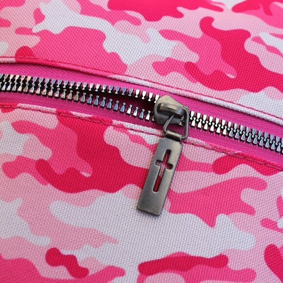 MWB-6005PK Montana West Camouflage Camo Print Pink Canvas Bible Cover & Bookmark - Picture 12 of 13